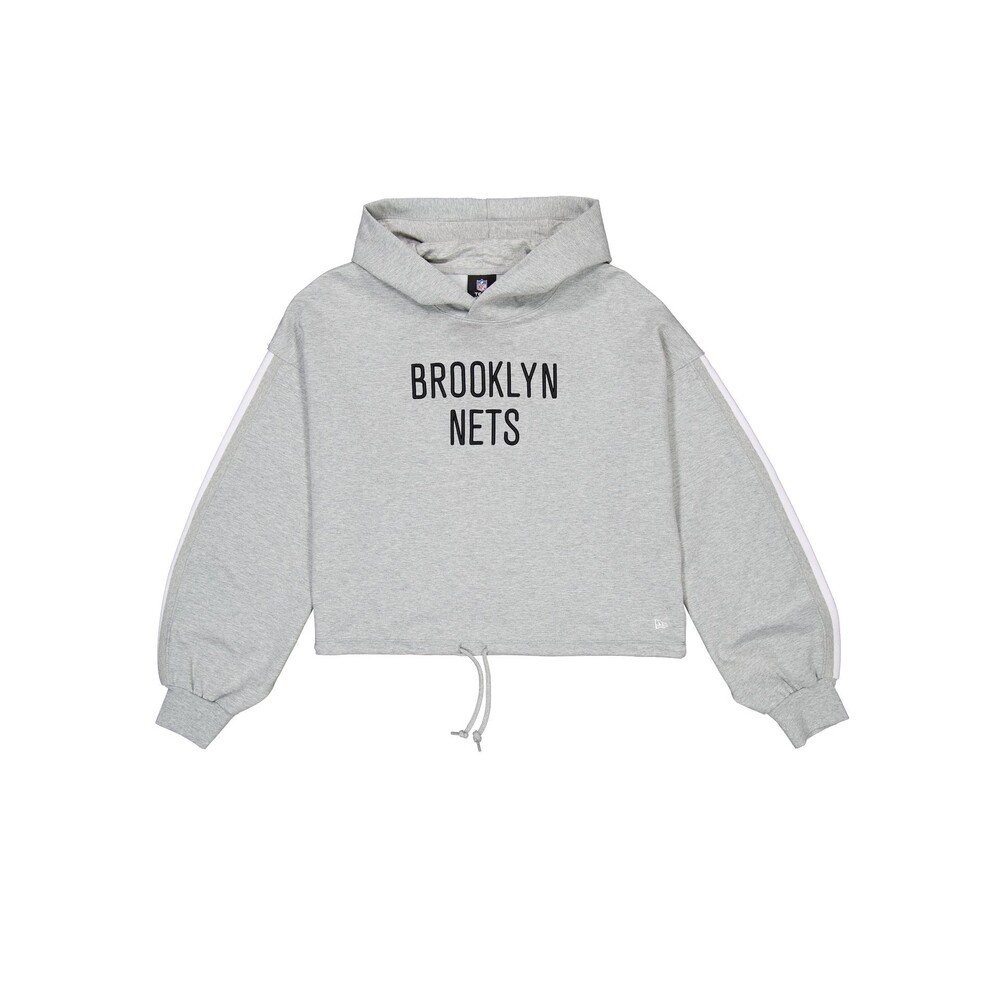 New Era Brooklyn Nets Gray Logo Select Women's Hoodie - Size M